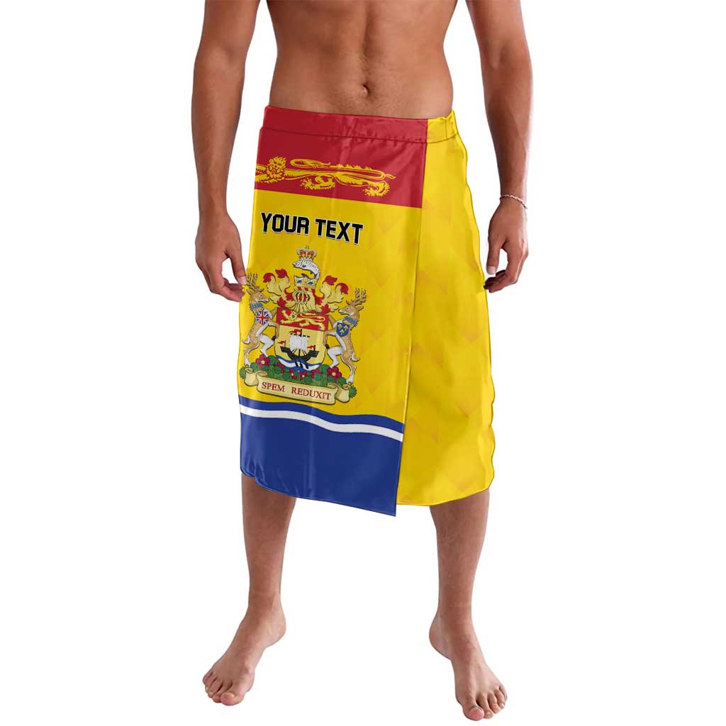 Personalized Canada New Brunswick Province Lavalava Golden Lion Lymphad