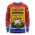 Personalized Canada New Brunswick Province Long Sleeve Shirt Golden Lion Lymphad