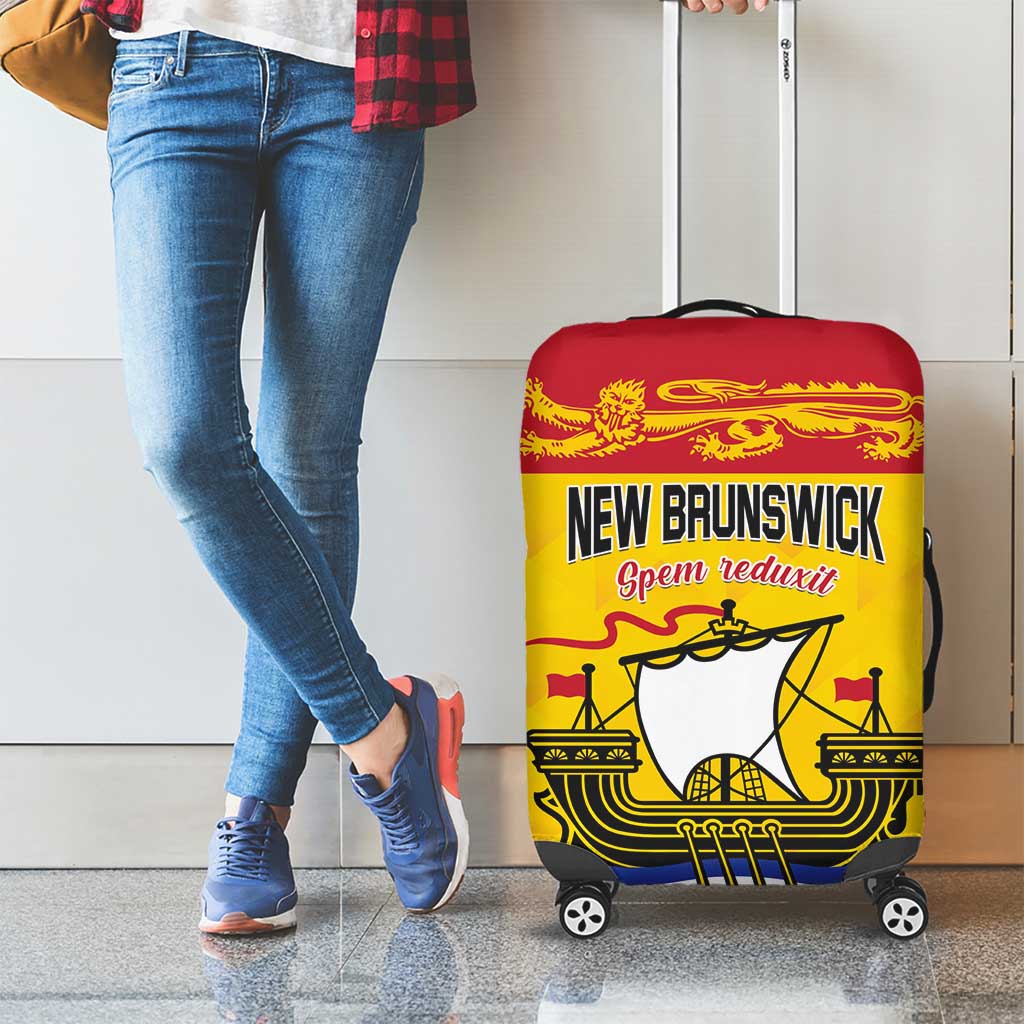 Canada New Brunswick Province Luggage Cover Golden Lion Lymphad