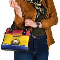 Canada New Brunswick Province Shoulder Handbag Golden Lion Lymphad