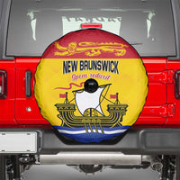 Canada New Brunswick Province Spare Tire Cover Golden Lion Lymphad