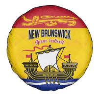 Canada New Brunswick Province Spare Tire Cover Golden Lion Lymphad