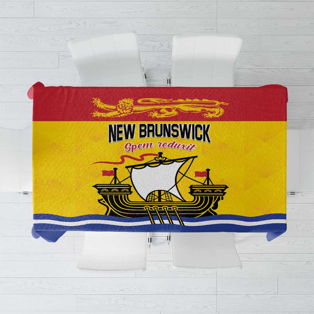Canada New Brunswick Province Tablecloth Golden Lion Lymphad