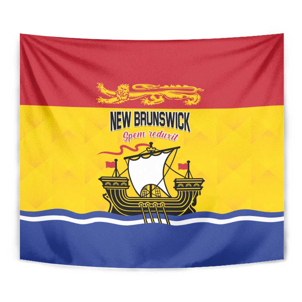Canada New Brunswick Province Tapestry Golden Lion Lymphad