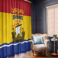 Canada New Brunswick Province Window Curtain Golden Lion Lymphad
