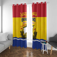 Canada New Brunswick Province Window Curtain Golden Lion Lymphad