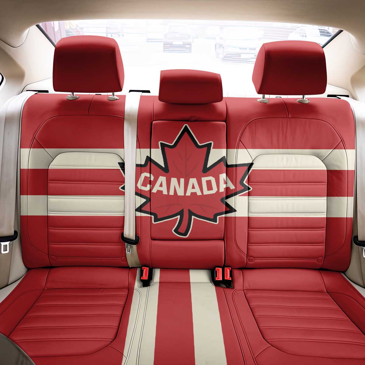 Canada Hockey Back Car Seat Cover Canada Team Go Champions