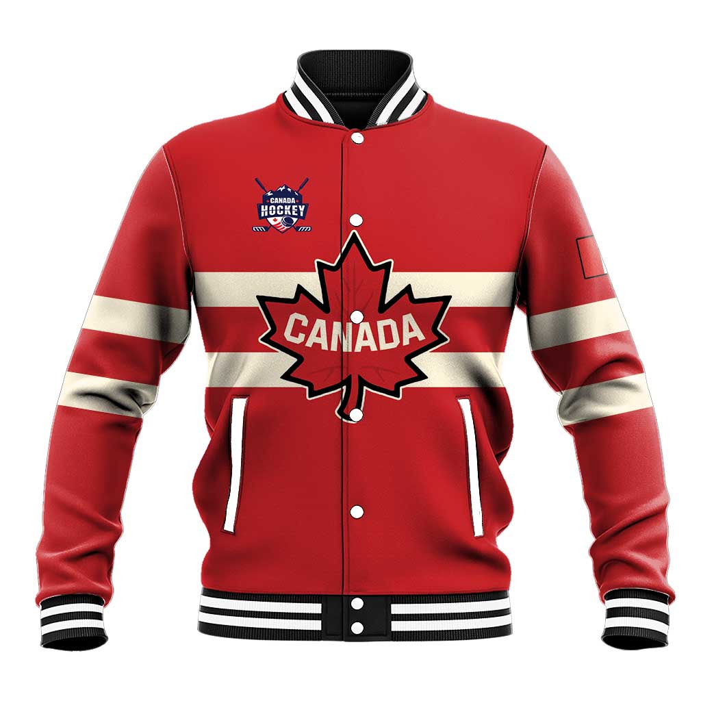 Custom Canada Hockey Baseball Jacket Canada Team Go Champions