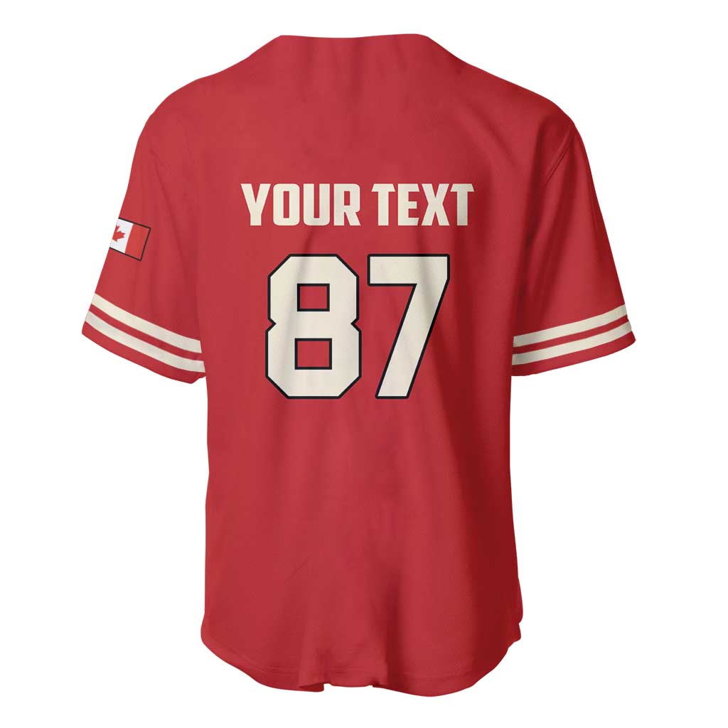 Custom Canada Hockey Baseball Jersey Canada Team Go Champions