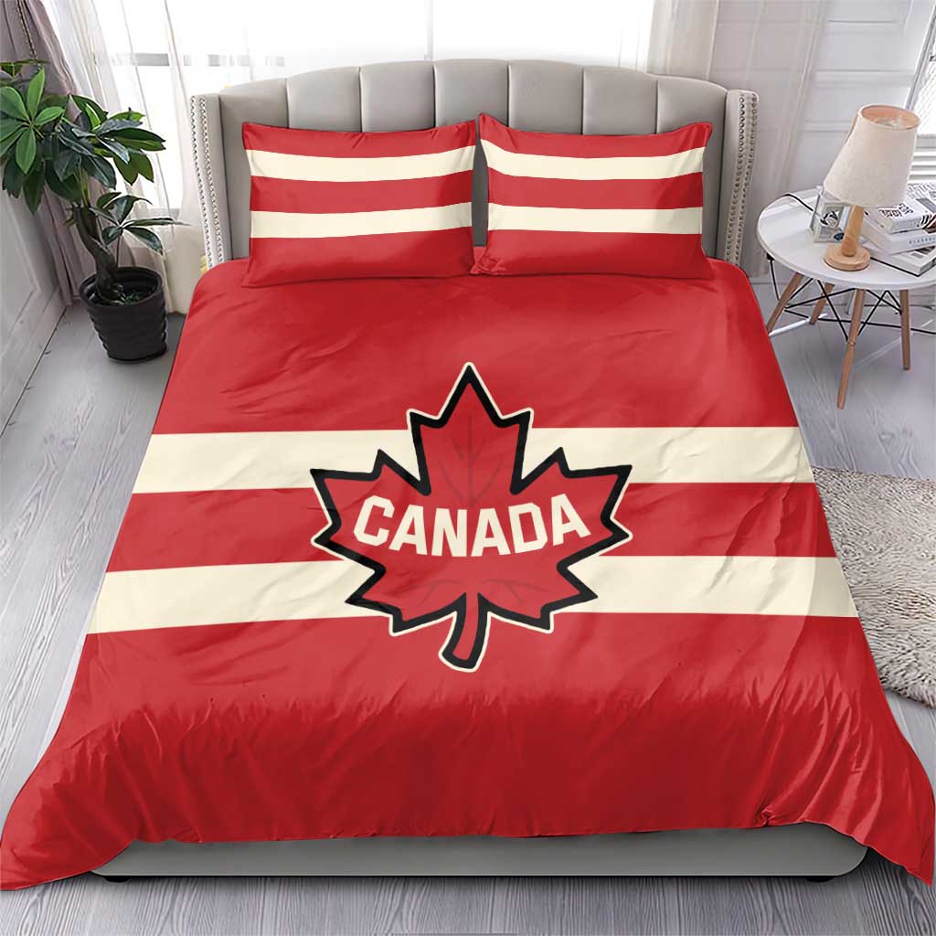 Canada Hockey Bedding Set Canada Team Go Champions