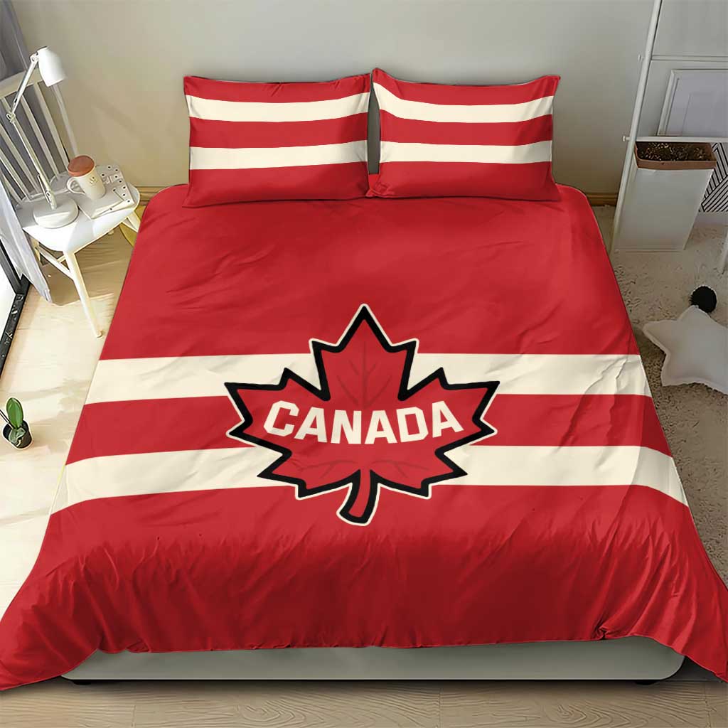 Canada Hockey Bedding Set Canada Team Go Champions