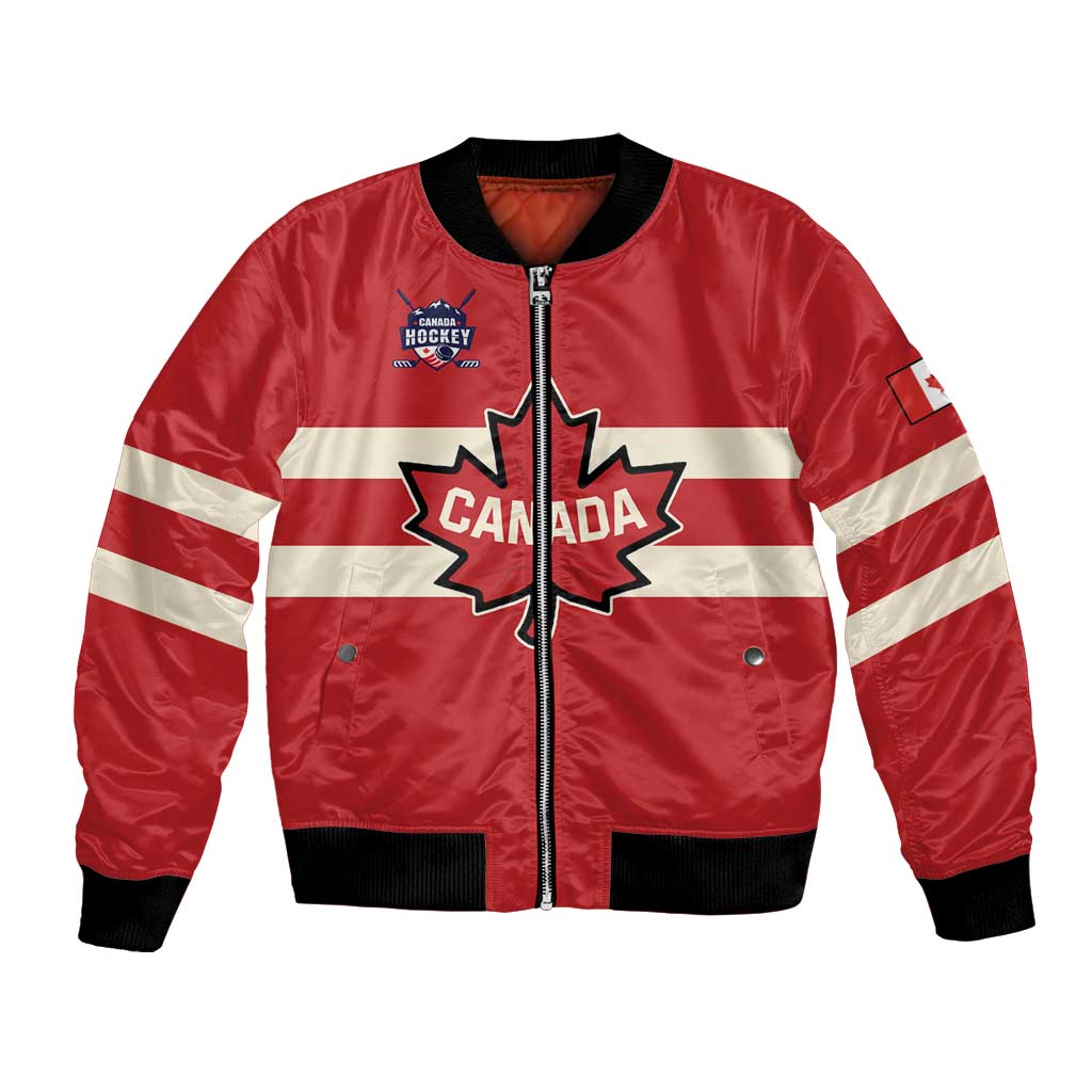 Custom Canada Hockey Bomber Jacket Canada Team Go Champions