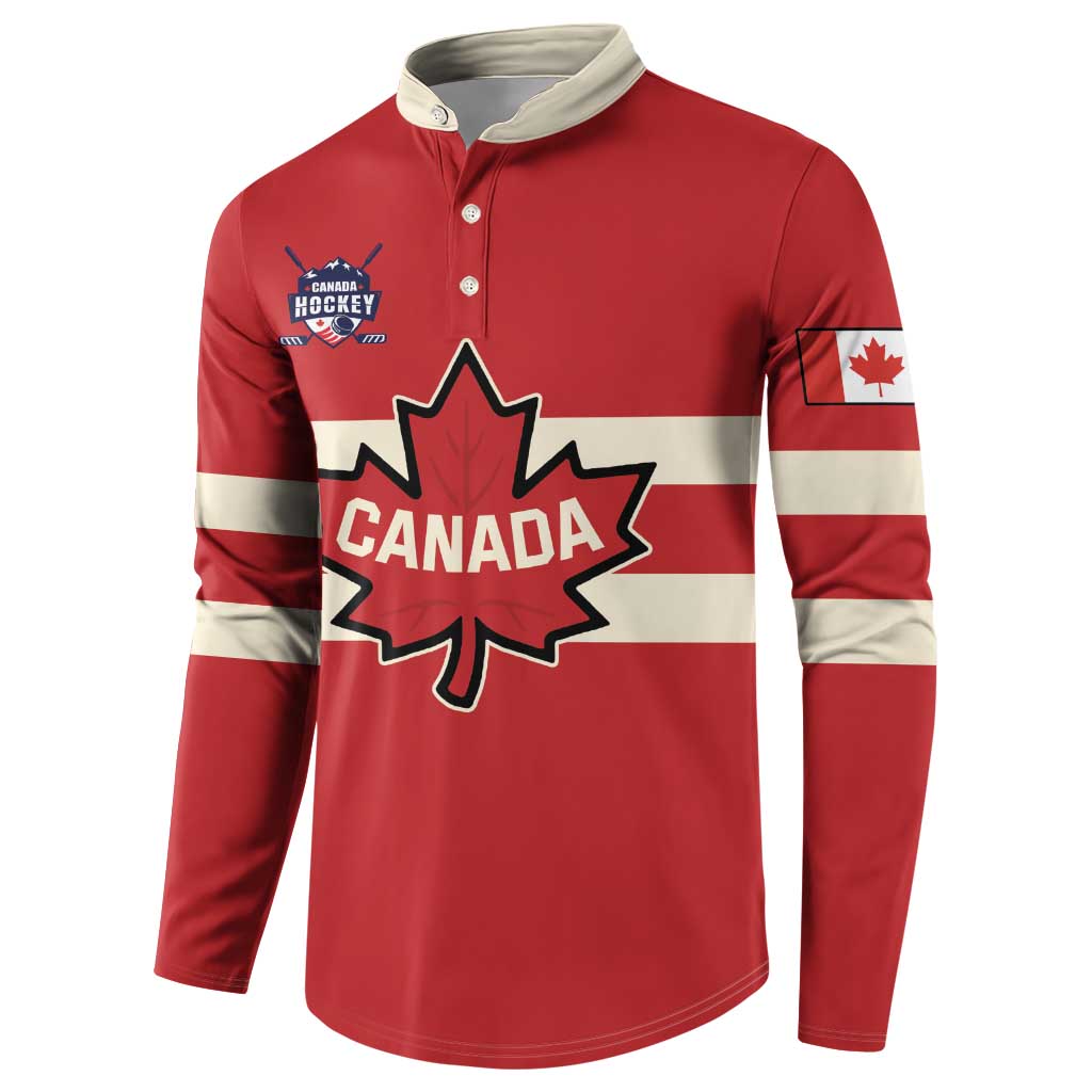 Custom Canada Hockey Button Sweatshirt Canada Team Go Champions