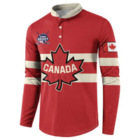 Custom Canada Hockey Button Sweatshirt Canada Team Go Champions