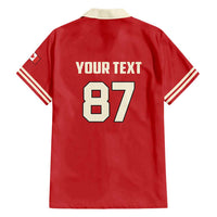 Custom Canada Hockey Family Matching Long Sleeve Bodycon Dress and Hawaiian Shirt Canada Team Go Champions