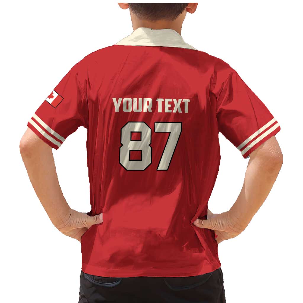 Custom Canada Hockey Family Matching Mermaid Dress and Hawaiian Shirt Canada Team Go Champions