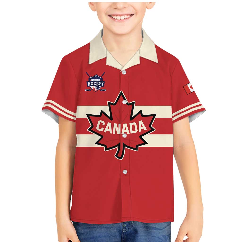 Custom Canada Hockey Family Matching Mermaid Dress and Hawaiian Shirt Canada Team Go Champions