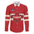 Custom Canada Hockey Family Matching Off The Shoulder Long Sleeve Dress and Hawaiian Shirt Canada Team Go Champions