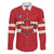 Custom Canada Hockey Family Matching Off Shoulder Short Dress and Hawaiian Shirt Canada Team Go Champions LT01