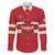 Custom Canada Hockey Family Matching Short Sleeve Bodycon Dress and Hawaiian Shirt Canada Team Go Champions