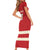 Custom Canada Hockey Family Matching Short Sleeve Bodycon Dress and Hawaiian Shirt Canada Team Go Champions