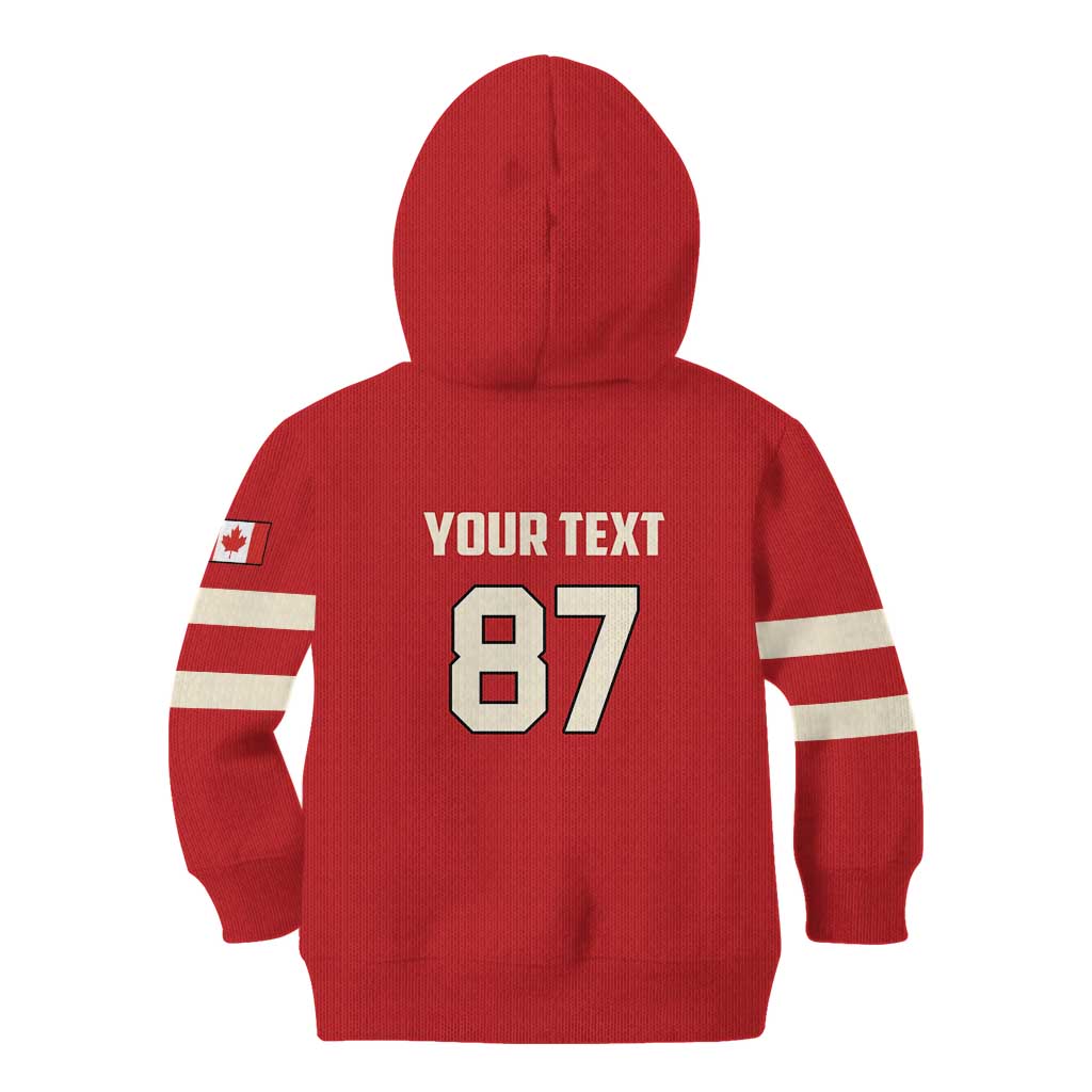 Custom Canada Hockey Kid Hoodie Canada Team Go Champions