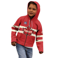 Custom Canada Hockey Kid Hoodie Canada Team Go Champions