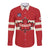 Custom Canada Hockey Long Sleeve Button Shirt Canada Team Go Champions