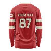 Custom Canada Hockey Long Sleeve Shirt Canada Team Go Champions