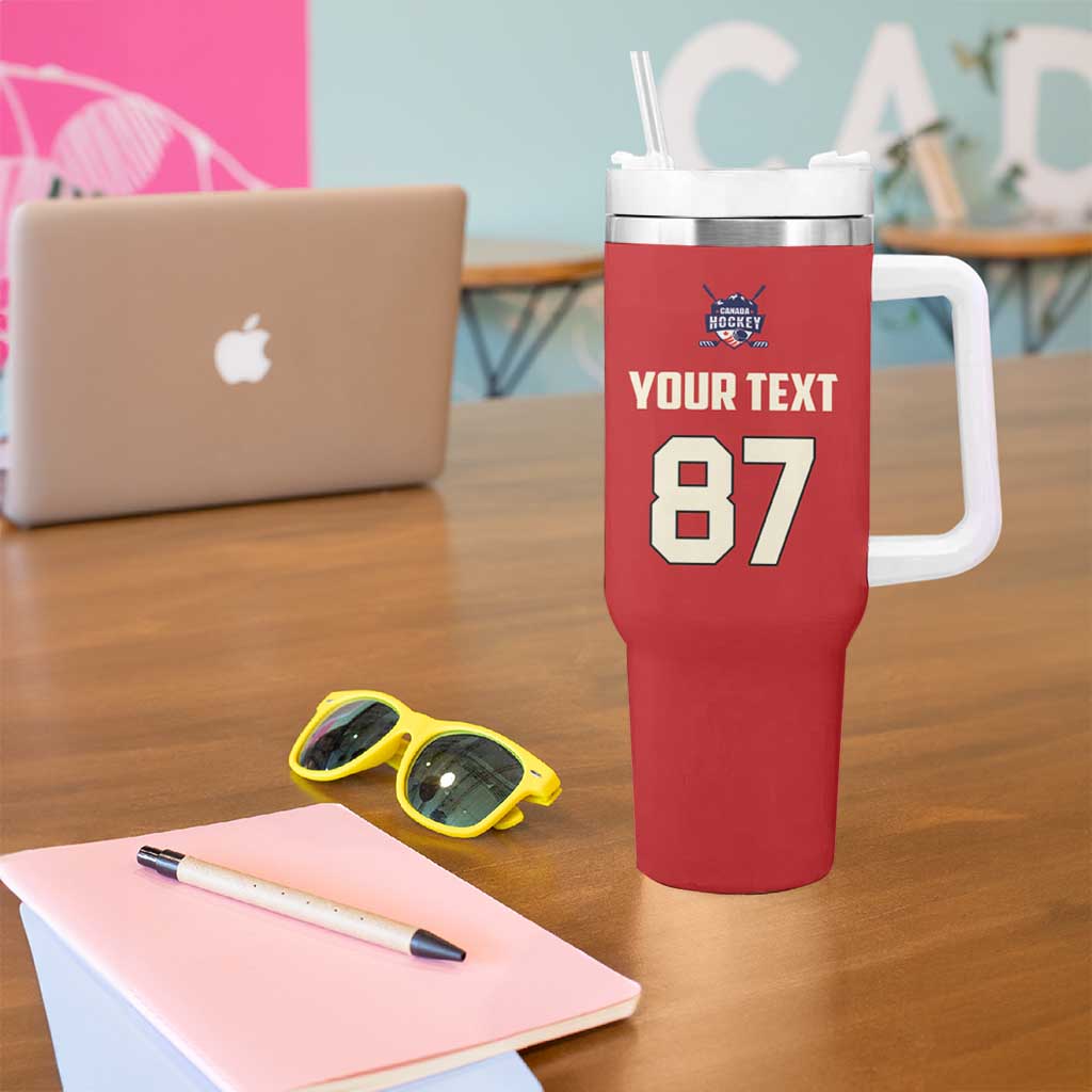 Custom Canada Hockey Tumbler With Handle Canada Team Go Champions
