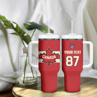Custom Canada Hockey Tumbler With Handle Canada Team Go Champions