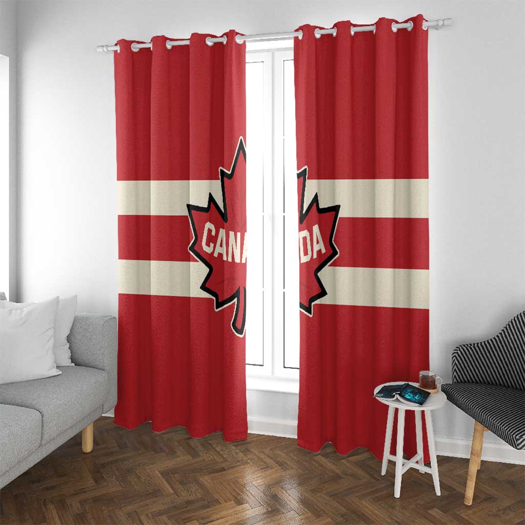 Canada Hockey Window Curtain Canada Team Go Champions
