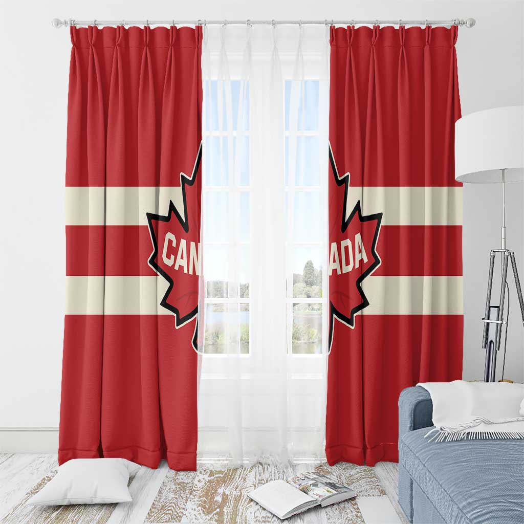 Canada Hockey Window Curtain Canada Team Go Champions