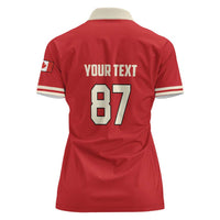 Custom Canada Hockey Women Polo Shirt Canada Team Go Champions