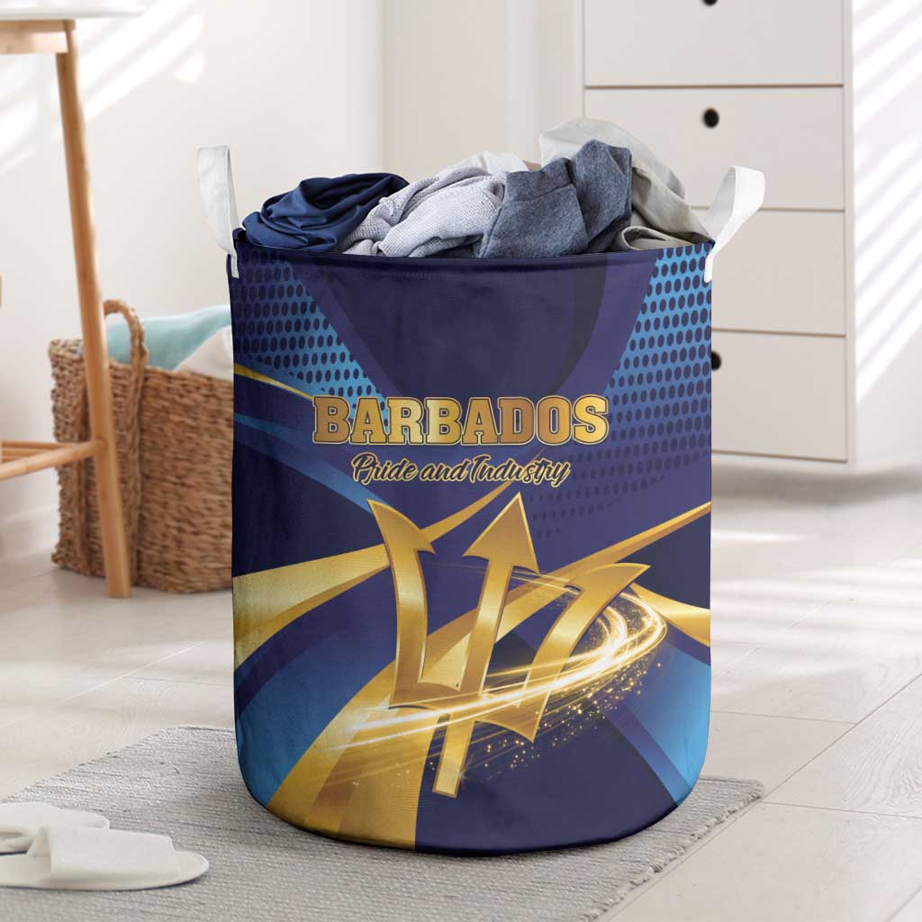 Barbados Gold Trident Laundry Basket Luxury Style