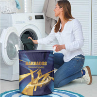 Barbados Gold Trident Laundry Basket Luxury Style