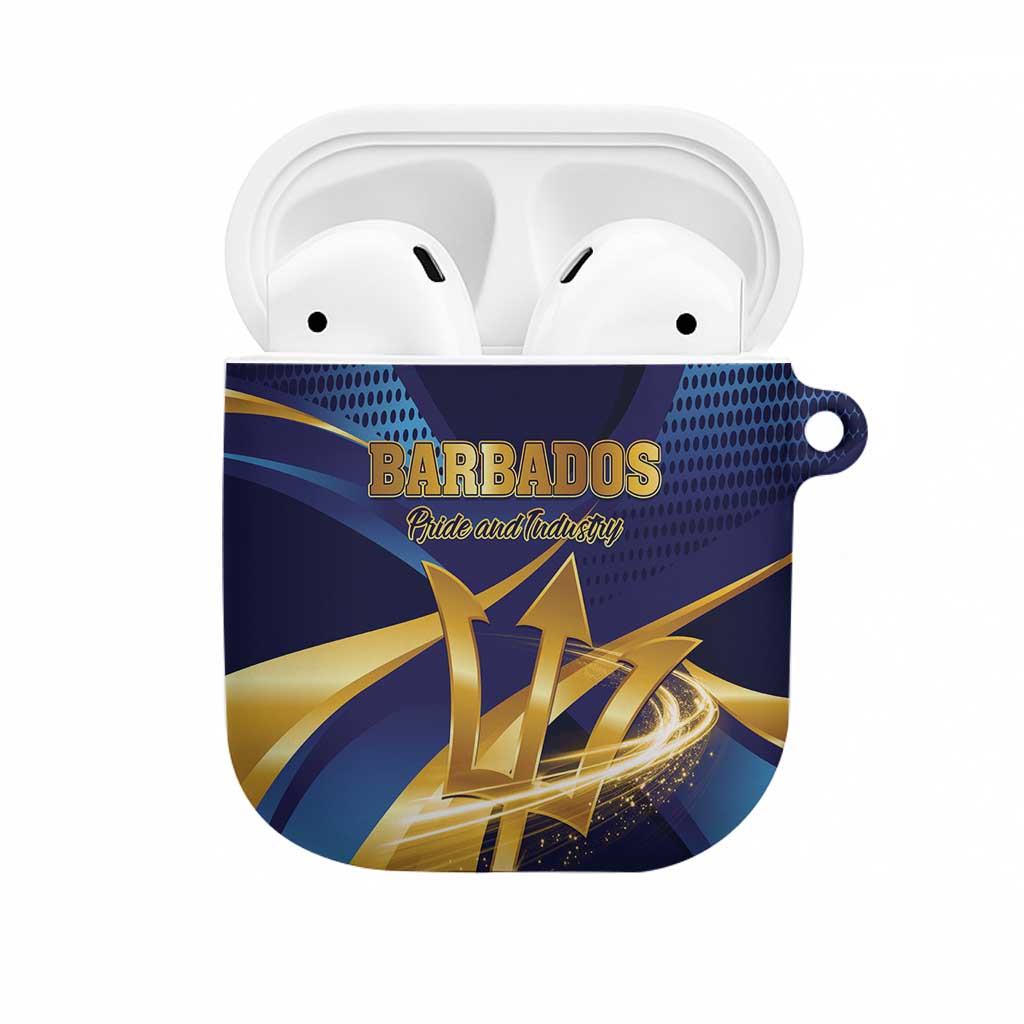 Barbados Gold Trident AirPods Case Luxury Style