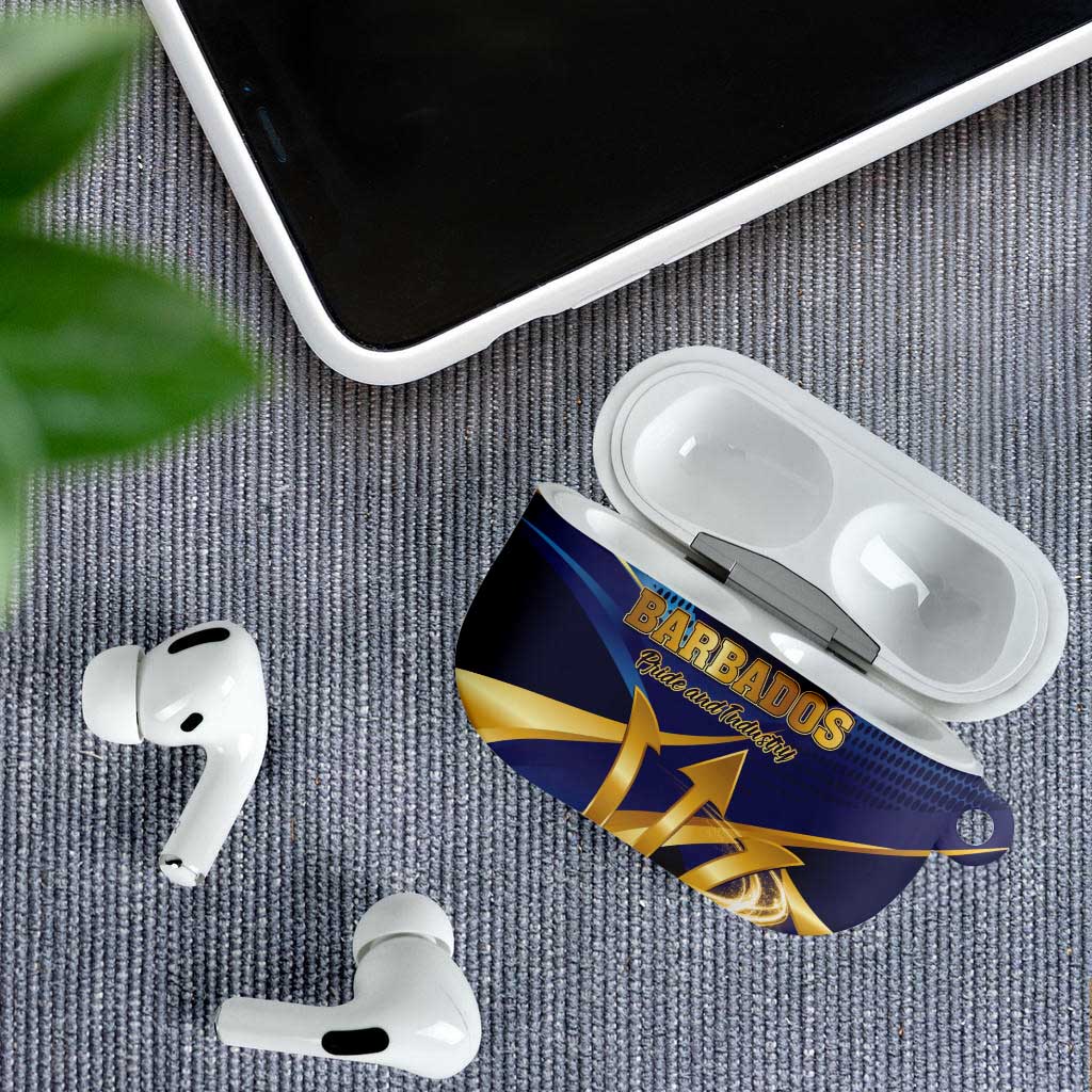 Barbados Gold Trident AirPods Case Luxury Style