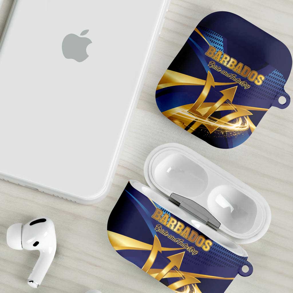 Barbados Gold Trident AirPods Case Luxury Style