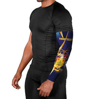 Personalized Barbados Gold Trident Arm Sleeves Luxury Style
