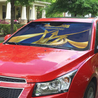 Barbados Gold Trident Auto Sun Shade Luxury Style