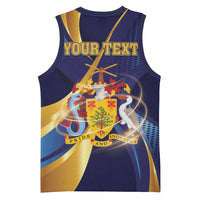 Personalized Barbados Gold Trident Basketball Jersey Luxury Style