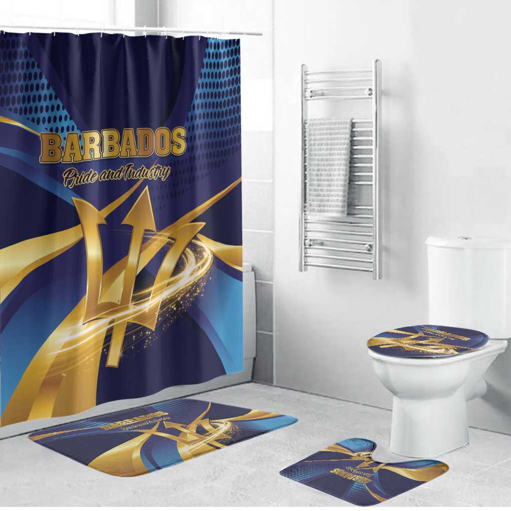 Barbados Gold Trident Bathroom Set Luxury Style