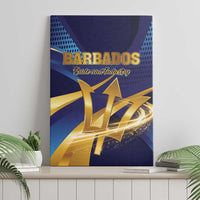 Barbados Gold Trident Canvas Wall Art Luxury Style