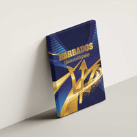 Barbados Gold Trident Canvas Wall Art Luxury Style