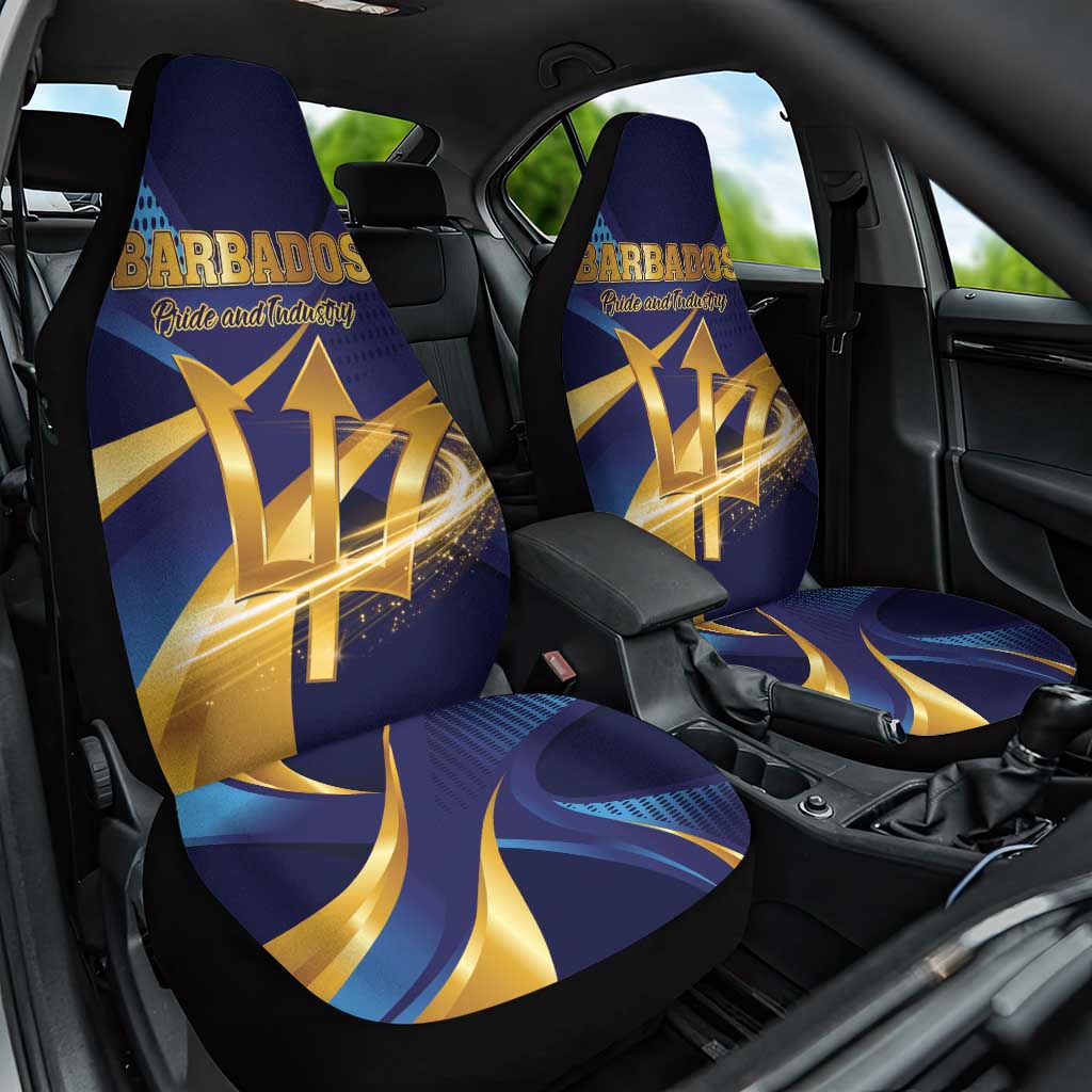 Barbados Gold Trident Car Seat Cover Luxury Style