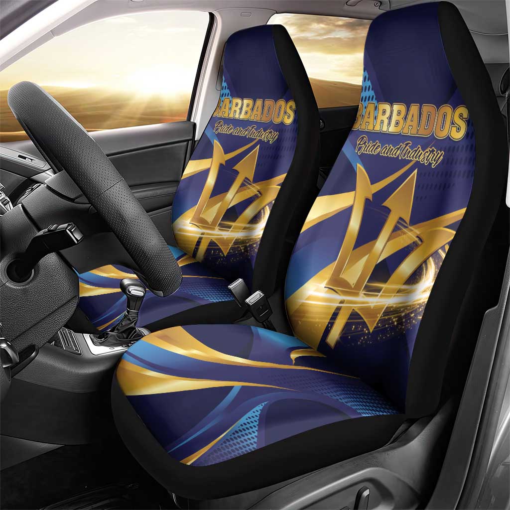 Barbados Gold Trident Car Seat Cover Luxury Style
