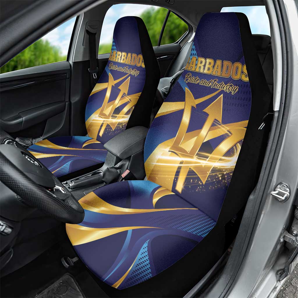 Barbados Gold Trident Car Seat Cover Luxury Style