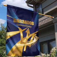 Barbados Gold Trident Garden Flag Luxury Style