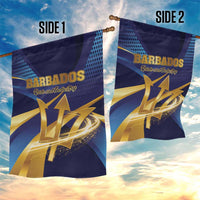 Barbados Gold Trident Garden Flag Luxury Style
